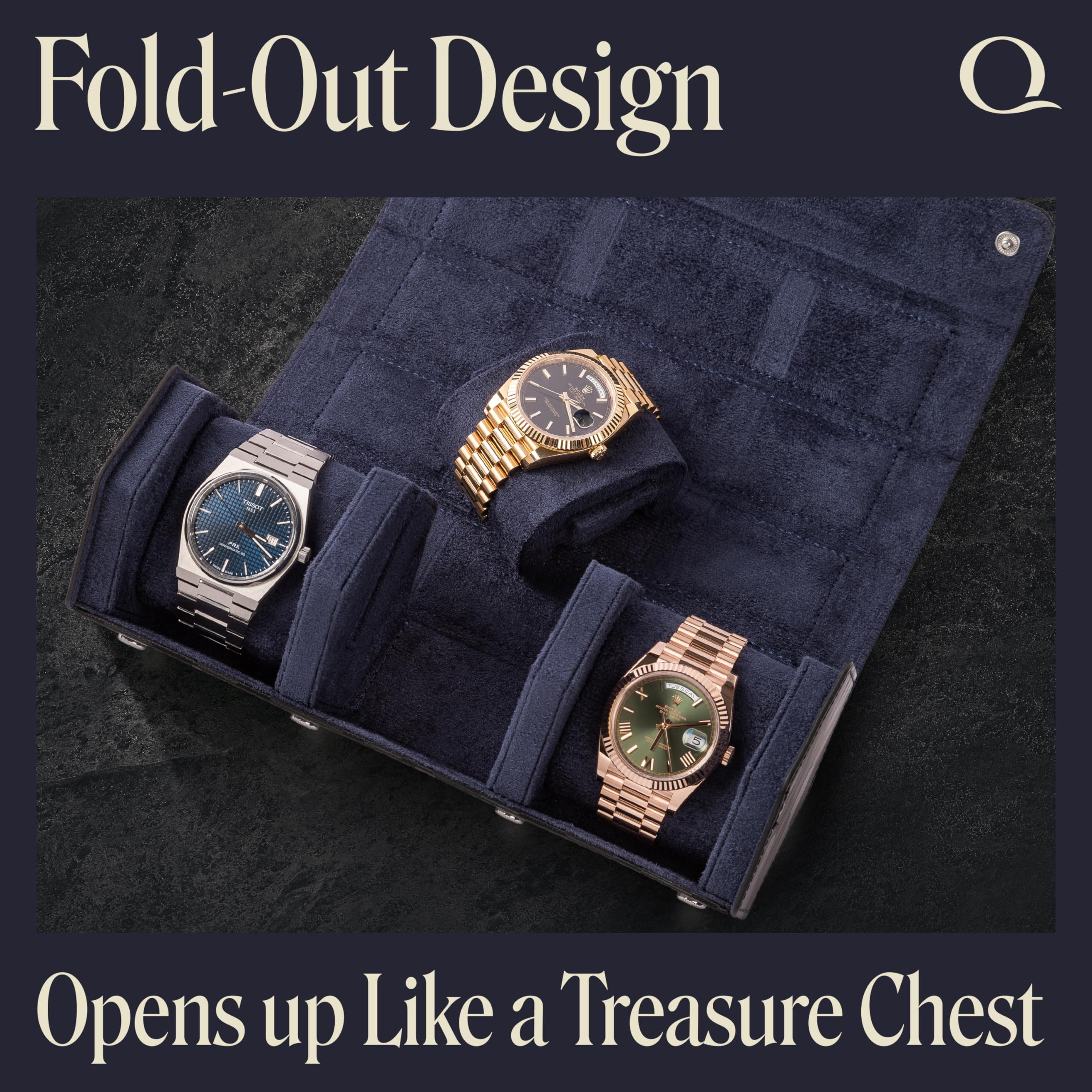 ÉTUI 3 MONTRES - HEXAGONAL