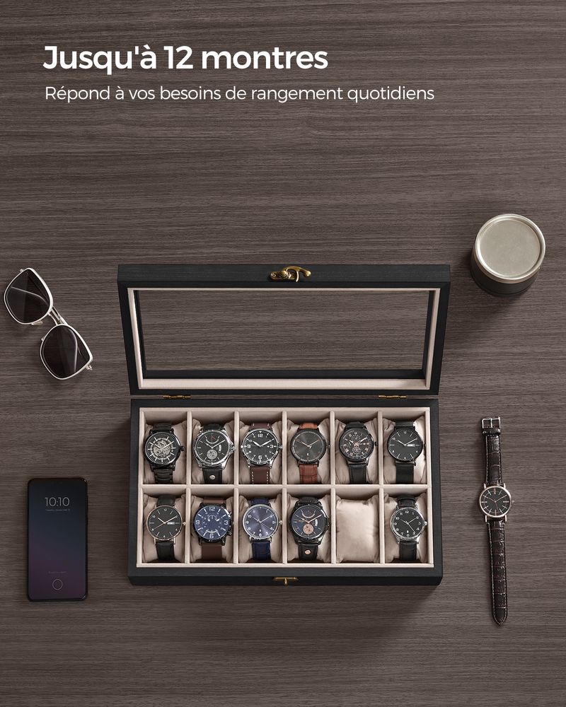 BOITE À MONTRES - BOIS 12 MONTRES SwissTimeReserve
